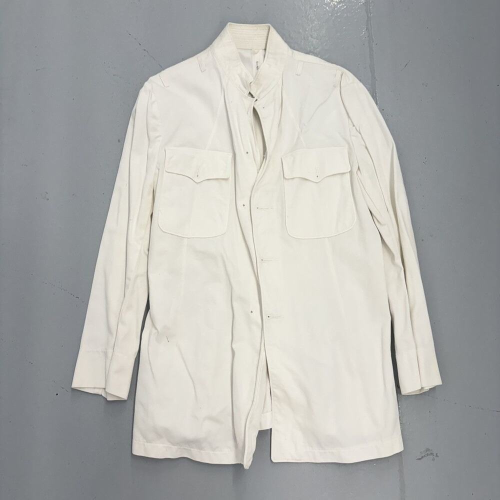 Vintage WW2 US Navy White Service Dress Shirt Jacket
